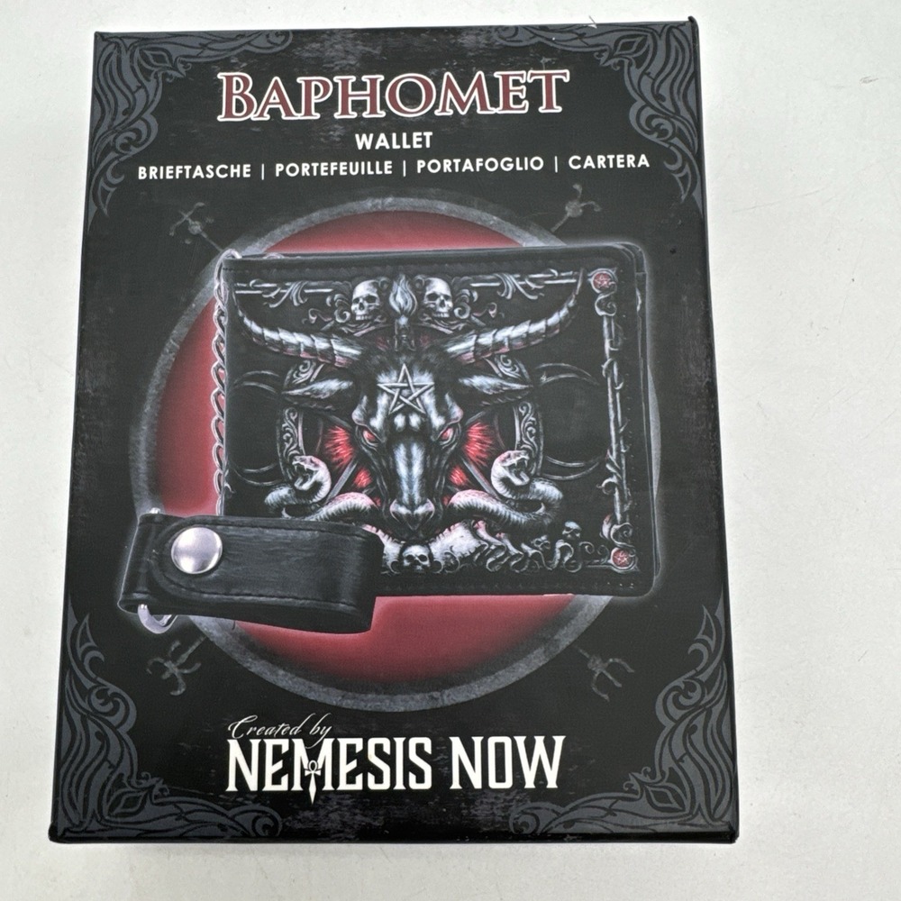 Nemesis‎ Now Baphomet Wallet, Black, One Size New With Box